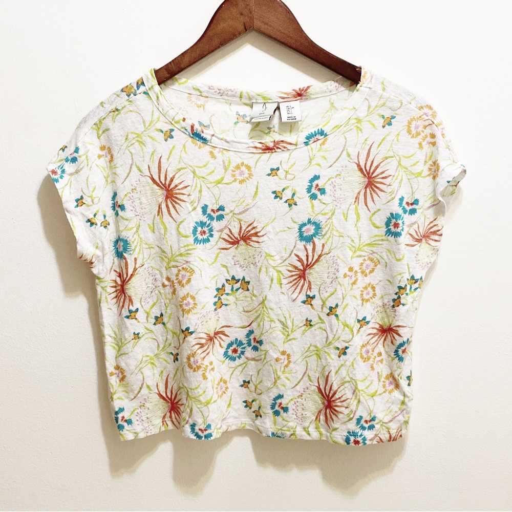 Joie 100% Linen Floral Top S